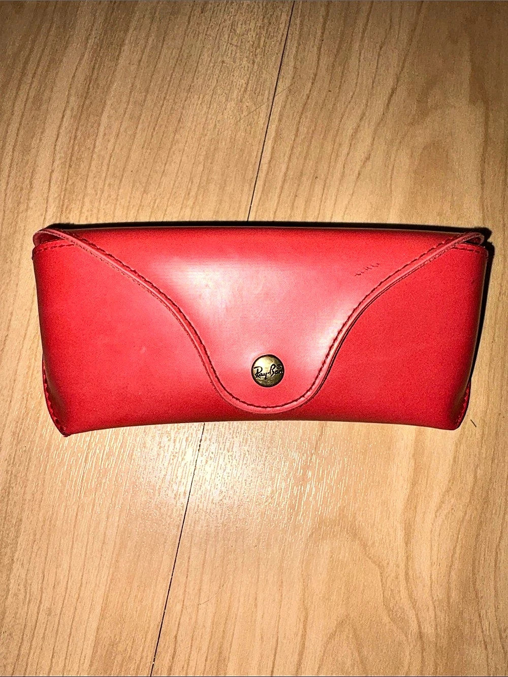 Ray-Ban Hard Shell Sunglasses Case Red Clutch